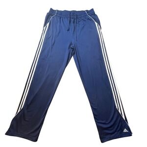 Vintage Adidas Track Pants Mens XL Navy Blue AWV002 3-Stripes Athletic Y2K